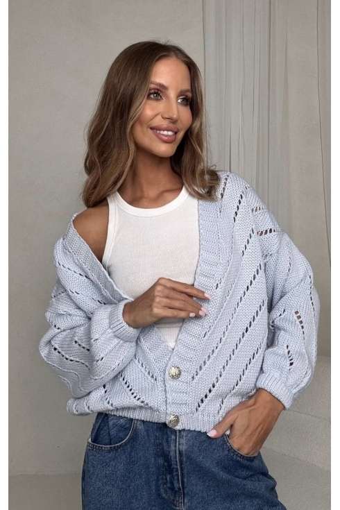 Sweter damski ażurowy Bocca