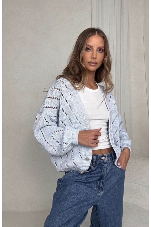 Sweter damski ażurowy Bocca