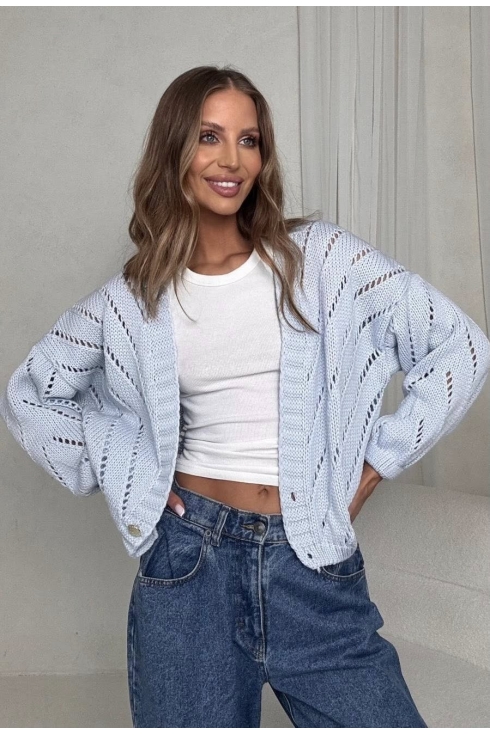 Sweter damski ażurowy Bocca