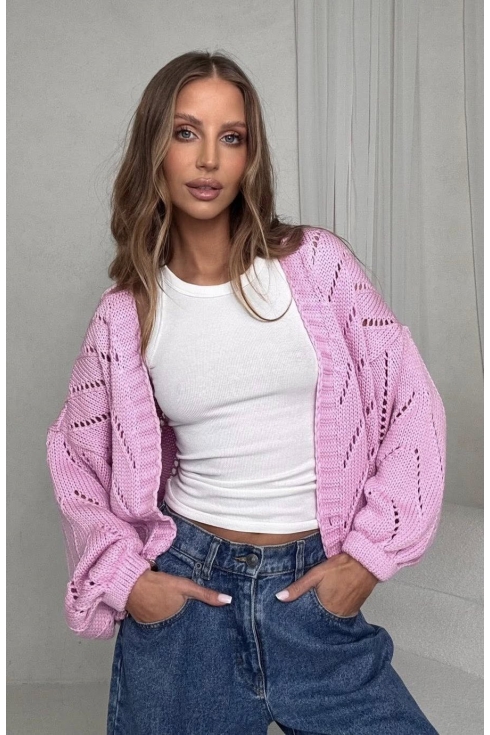 Sweter damski ażurowy Bocca