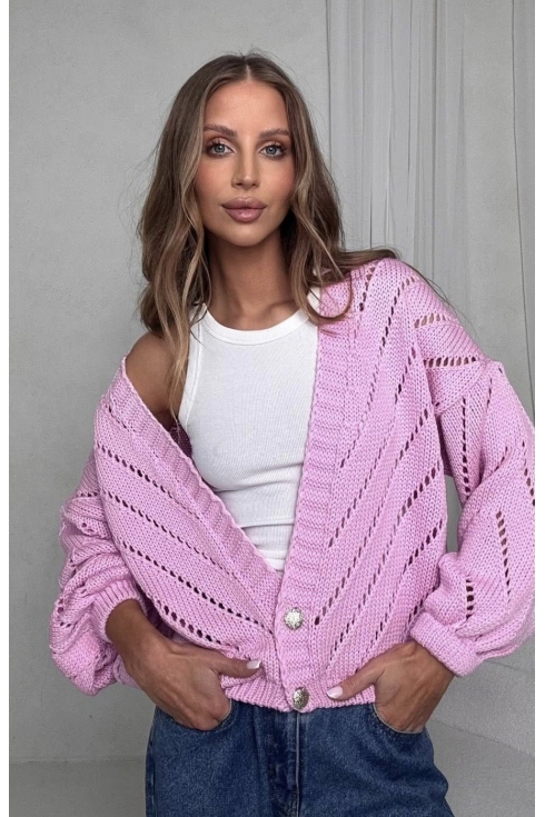 Sweter damski ażurowy Bocca