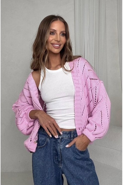 Sweter damski ażurowy Bocca