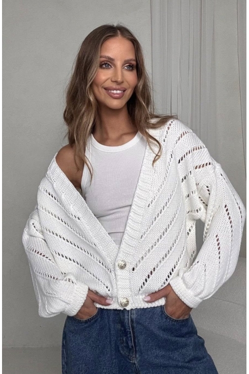 Sweter damski ażurowy Bocca