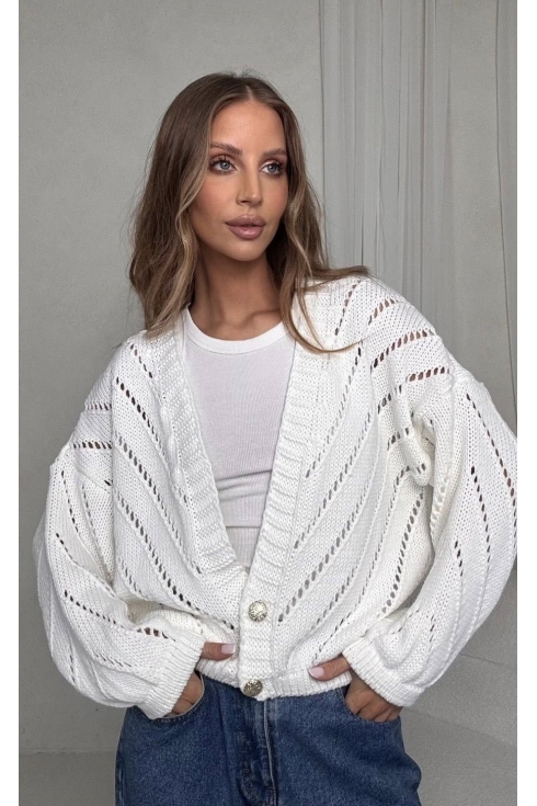 Sweter damski ażurowy Bocca