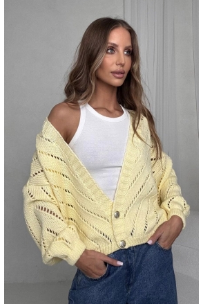 Sweter damski ażurowy Bocca