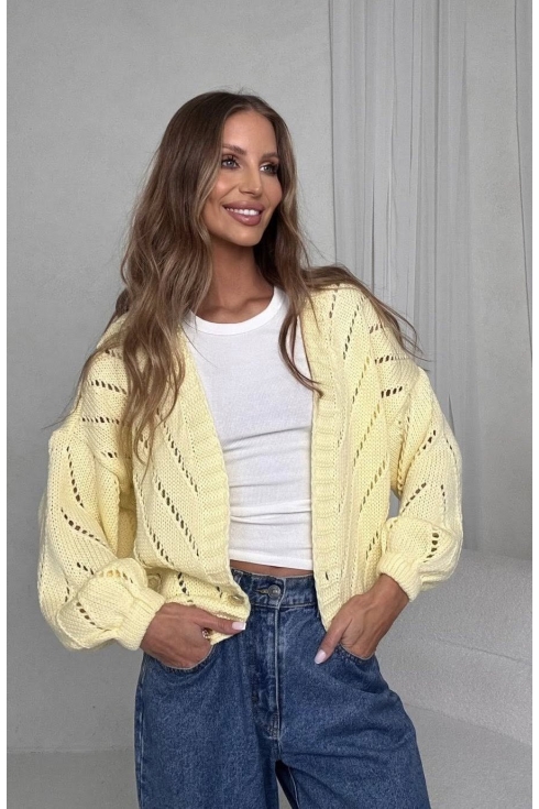 Sweter damski ażurowy Bocca