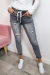 Spodnie JEANS girl SMAGLI WIĄZANE SZARE 592
