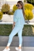 Bluza damska dresowa LENOSHKA oversize Mięta