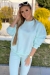 Bluza damska dresowa LENOSHKA oversize Mięta