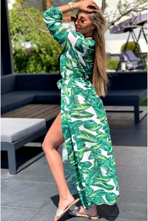 Narzutka Plażowa Pareo Sukienka SELENA wzór ZB