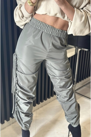 SPODNIE damskie MISS WELT khaki