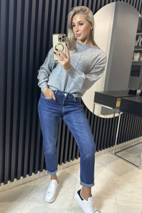 Spodnie jeansowe Mom Fit K7299