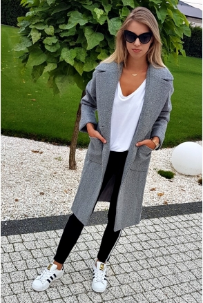 PŁASZCZ MARSYLIA kobiecy Trencz szary