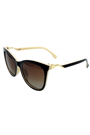 OKULARY POLARYZACJA damskie KELLY BROWN CREM V11