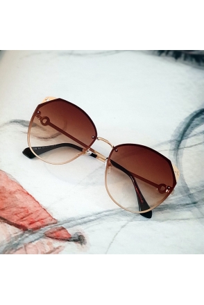 OKULARY FASHION PRZECIWSŁONECZNE LUIS 5195 BRĄZ