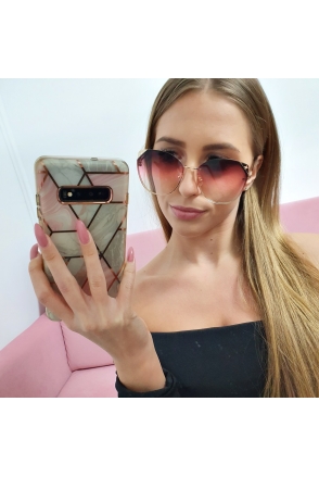 OKULARY FASHION PRZECIWSŁONECZNE LUIS 5195 RÓŻ