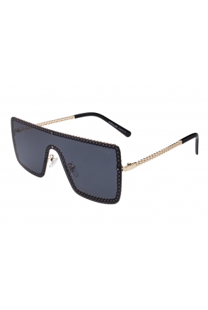 OKULARY PRZECIWSŁONECZNE STYL GLAMOUR BLACK P12