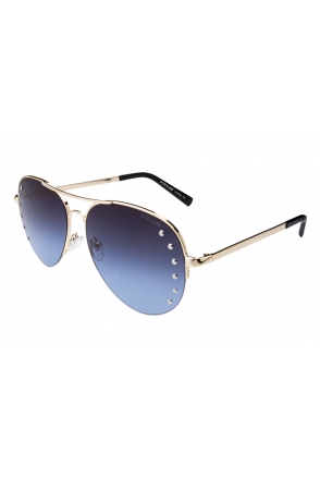 OKULARY DAMSKIE FASHION PILOTKI CYRKONIE F P23