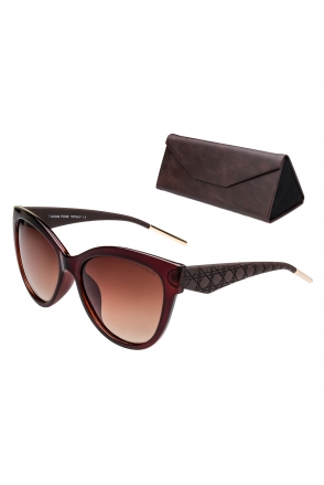OKULARY POLARYZACJA damskie KORNELIA Brown V42