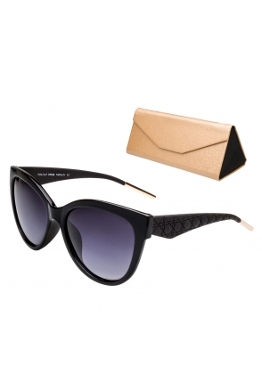 OKULARY POLARYZACJA damskie KORNELIA Black V42
