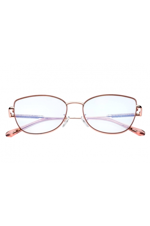 OKULARY damskie ZERÓWKI filtr BLUE LIGHT 95761 BEŻ
