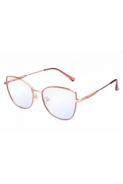 OKULARY damskie ZERÓWKI filtr BLUE LIGHT 95761 BEŻ