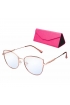 OKULARY damskie ZERÓWKI filtr BLUE LIGHT 95761 BEŻ