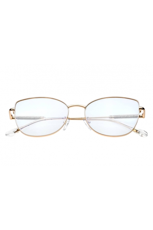 OKULARY damskie ZERÓWKI filtr BLUE LIGHT 95761 BIAŁY