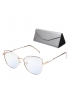 OKULARY damskie ZERÓWKI filtr BLUE LIGHT 95761 BIAŁY