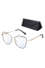 OKULARY damskie ZERÓWKI filtr BLUE LIGHT 95761 CZARNY