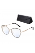 OKULARY damskie ZERÓWKI filtr BLUE LIGHT 95761 CZARNY
