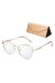 OKULARY damskie ZERÓWKI filtr BLUE LIGHT 95761 RÓŻ