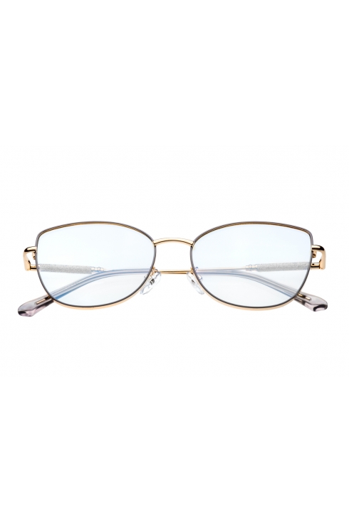 OKULARY damskie ZERÓWKI filtr BLUE LIGHT 95761 SZARY