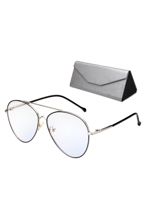 OKULARY zerówki PILOTKI filtr BLUE LIGHT 6405 CZS