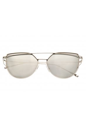 OKULARY POLARYZACYJNE damskie FASHION GLAMOUR PR06 lustra srebrne
