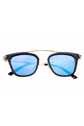 OKULARY POLARYZACYJNE damskie FASHION MALTA PR16 niebieskie lustra