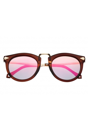 OKULARY POLARYZACYJNE NERDY FASHION ARROW LUX PR18 amarantowe lustra