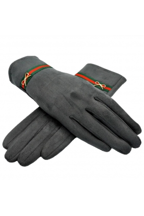 RĘKAWICZKI DAMSKIE MIĘCIUTKI ZAMSZ GUTI