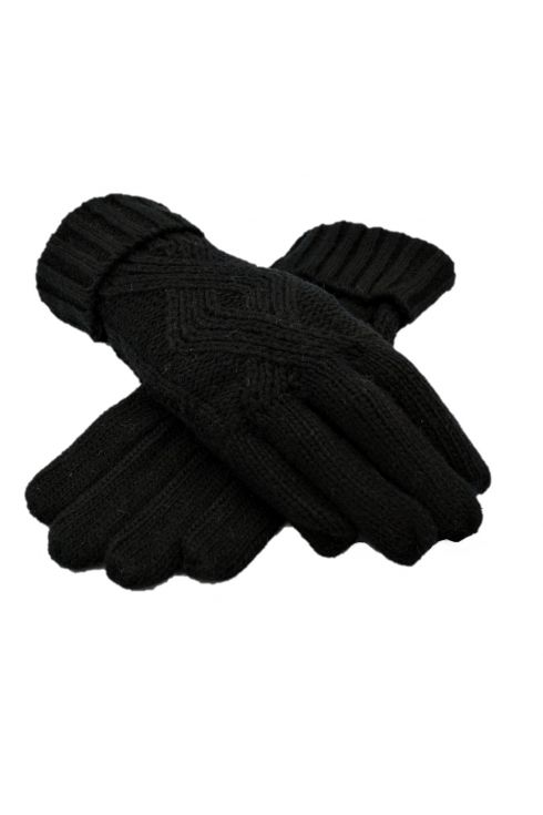 Rękawiczki damskie ciepłe CLASSIC BLACK UNI